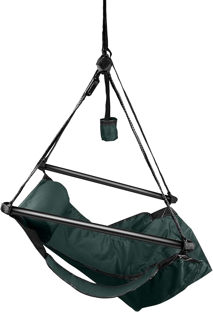 Hammaka Hanging Hammock Air Chair, Aluminum Dowels, Green