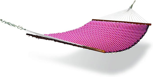 Pillow Hammock, Red with White Stripes
