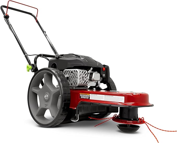 Earthquake Walk Behind String Mower With 160cc Viper 4-Cycle Engine, 22” Cutting Diameter, 14” Never-Go-Flat Wheels, Easy Assembly, Adjustable Handlebar, 40314