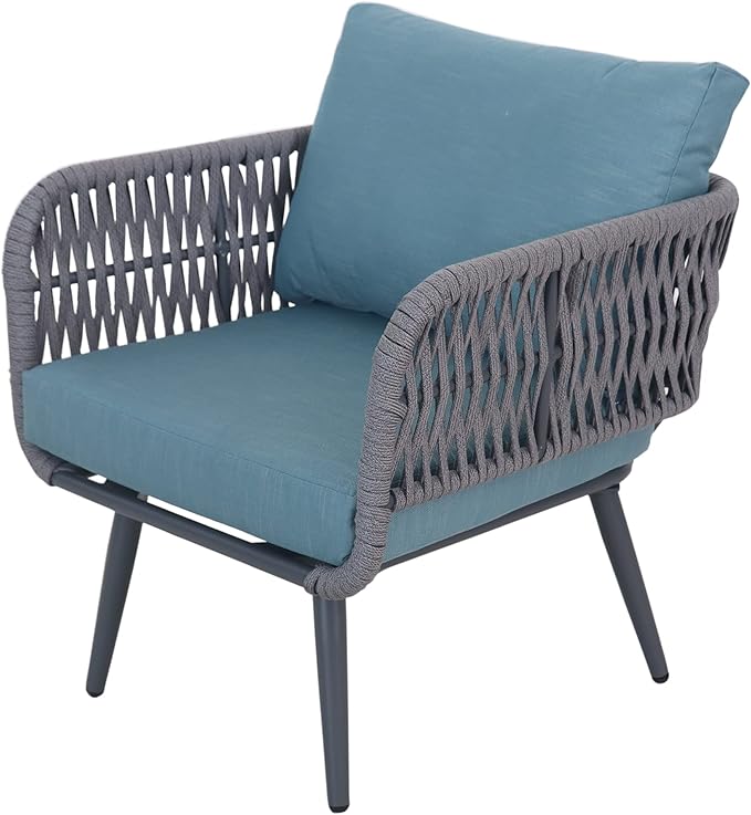 4-Piece Caicos Outdoor Patio Conversation Set with Cushions