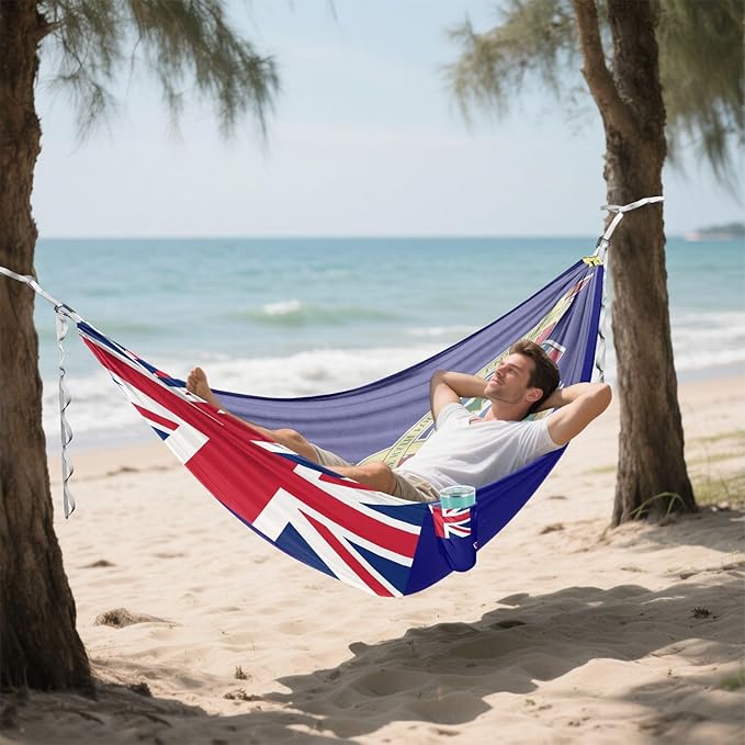 National Flag of Kuwait Hammocks with Portabl Carry Bag Backyard Hammock for Indoor Outdoor Patio