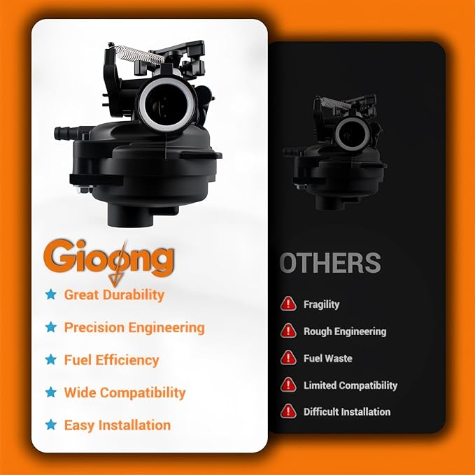 MS61048S Carburetor for Megashot MS61048(-S) MS61048 2800 PSI, 2.3 GPM compatible B&S 725EXI 163CC engine