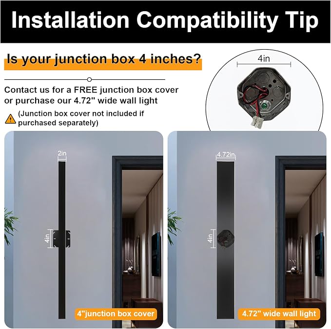 AioTio Modern Outdoor Wall Light, 47inch 2pack Exterior Lighting Fixture Wall Mount,Black IP65 Waterproof Porch Lights Wall Sconce,3000K Long LED Linear Outside Lighting for Garage, House,Front Door