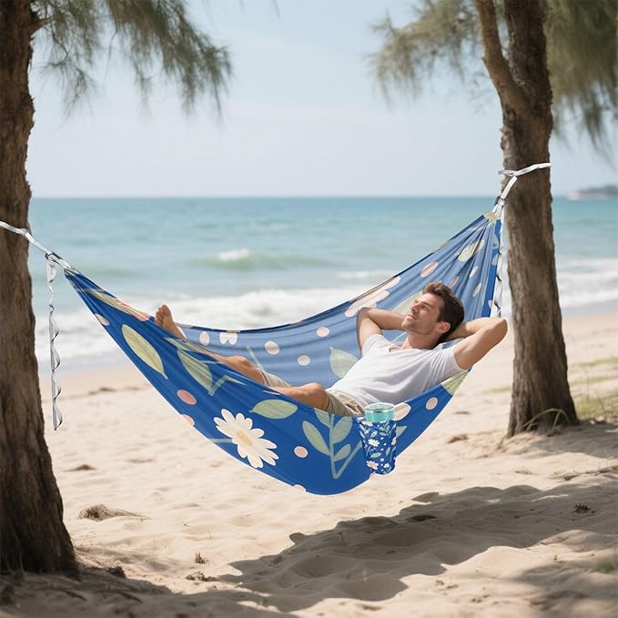 Lovely Pink Flowers 330lb Capacity Hammocks Hanging Hammock for Camping Travel Accessories Base para poner hamaca