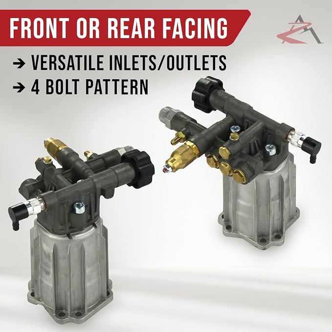The ROP Shop 2800 psi, 3/4" Shaft, Horizontal Pressure Washer Water Pump & Deluxe Spray Kit