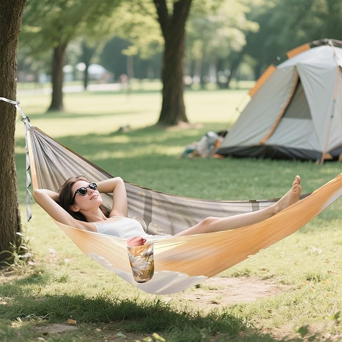 Hammocks for Outside White Daisy in The Sun Camping Hammock Portable Hammocks with Tree Straps and Carry Bag Camping Accessories for Hiking Beach Outdoor