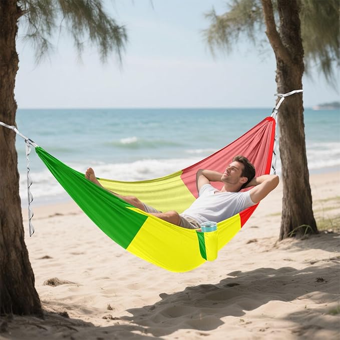 National Flag of Mali Hammocks with Portabl Carry Bag Backyard Hammock for Indoor Outdoor Patio