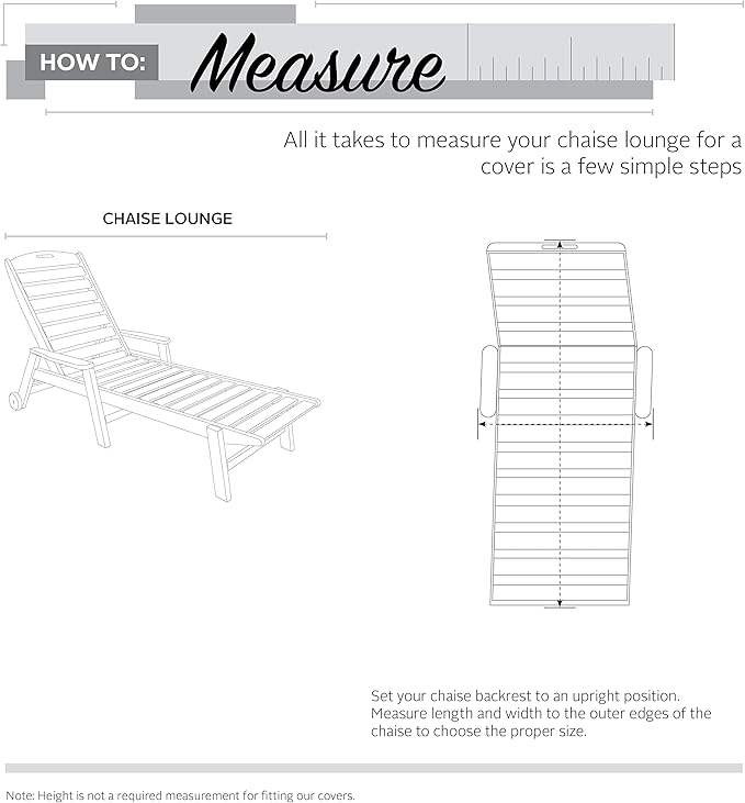Classic Accessories Veranda Water-Resistant 66 Inch Patio Day Chaise Lounge Chair Cover, Patio Furniture Covers