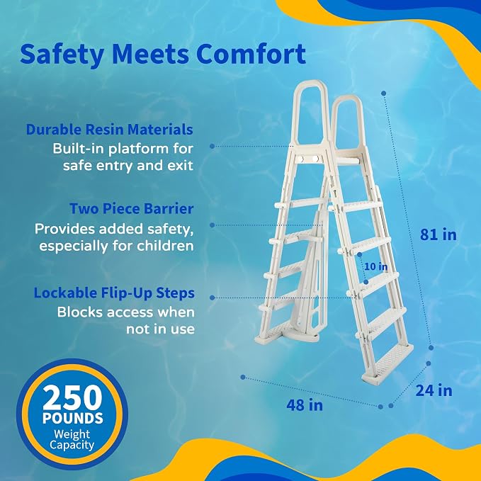 Blue Wave San Pedro 15x30-ft Oval 52-in Deep 6-in Top Rail Above Ground Steel Wall Swimming Pool Package