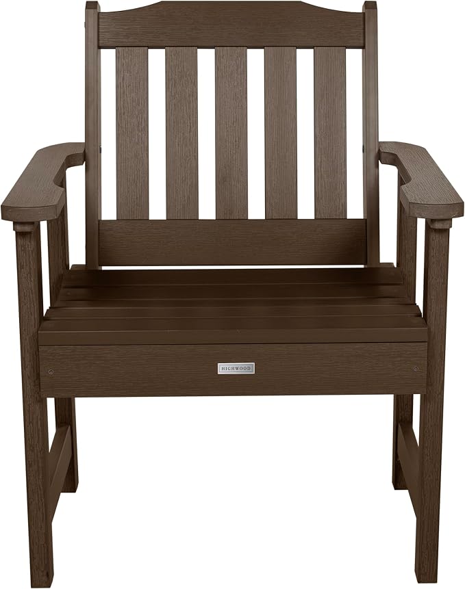 Highwood AD-KITCHGL2-ACE 2 Lehigh Garden Chairs with 1 Square Side Table 3-Piece Set, Weathered Acorn