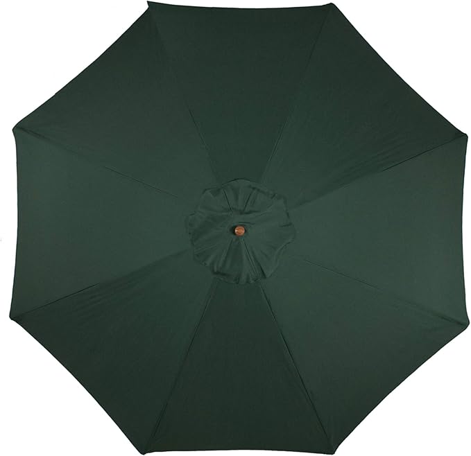 Northlight 8.5ft Outdoor Patio Market Umbrella with Wooden Pole, Green