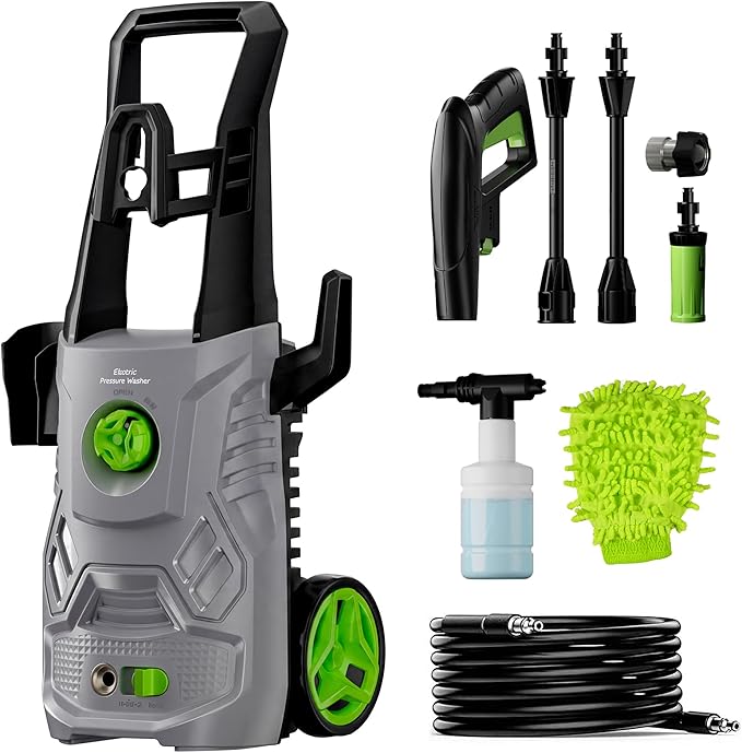 Pressure Washer, 4200 PSI 2.6 GPM Power Washer with 23FT Hose, Foam Cannon, Portable Pressure Washers Ideal for Driveway, Patio, Deck, Fence and Car Wash Home Cleaning