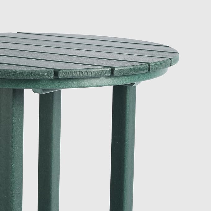 WestinTrends Malibu 42" Counter Height Round Outdoor Patio Bistro Bar Table, Dark Green