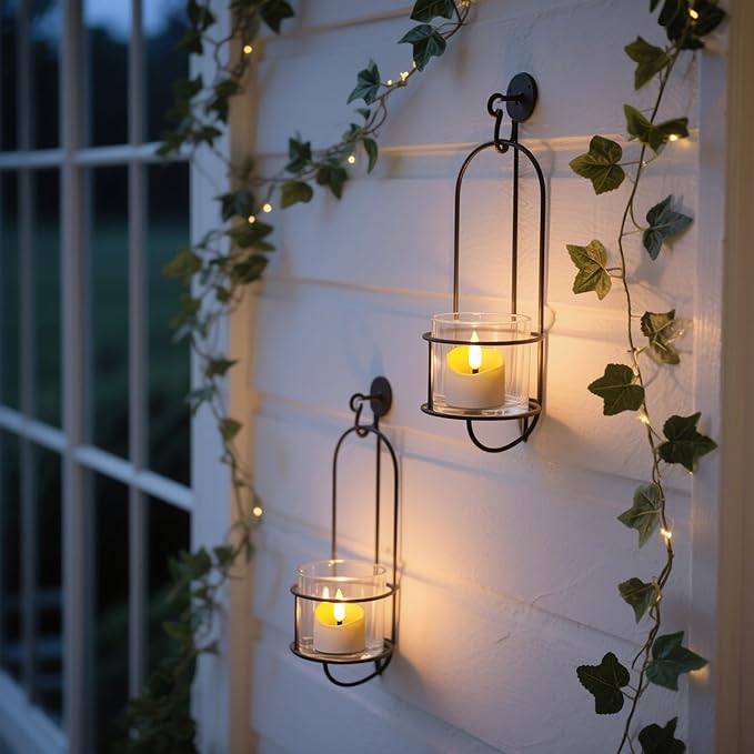 24 Pack LED Timer Tea Light Battery Operated, Flameless Flickering Votive Tealight Timer Candles, Small Electric Flicker Fake Candle Bulk for Christmas Party Halloween Pumpkin Light Decorations