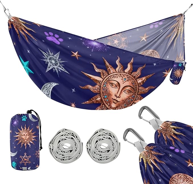 Celestial and Pet Camping Hammock Fabric for Outside Patio Garden
