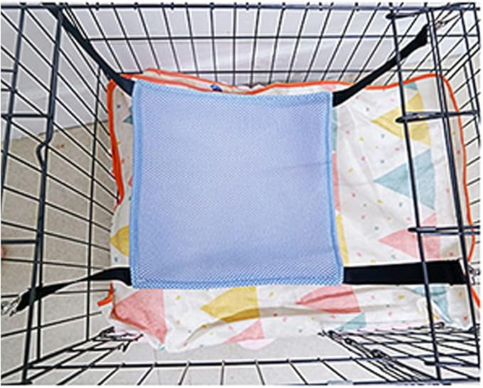Agatige Cat Hanging Hammock, Breathable Mesh Pet Hammock Bed Soft Pet Swing with Hooks for Cats Ferret Puppy Rabbits Small Animals Summer Rest (27×27cm)