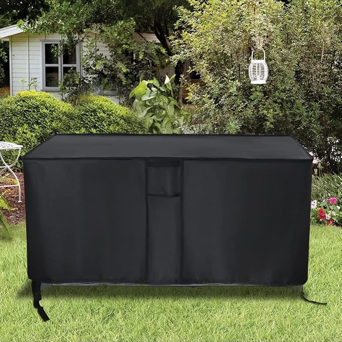 Deck Box Cover Fit for Keter Westwood 150 Gallon Resin Large Deck Box, Patio Furniture Cushion Storage Box Cover Waterproof Dustproof for Outdoor Storage Box- 63” Lx 30”W x 25”H