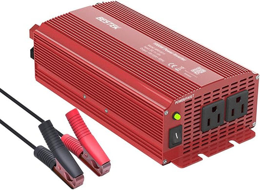 BESTEK Power Inverter 1000 Watt DC 12 Volt, Power Converter 1000w DC to AC Converter for Car