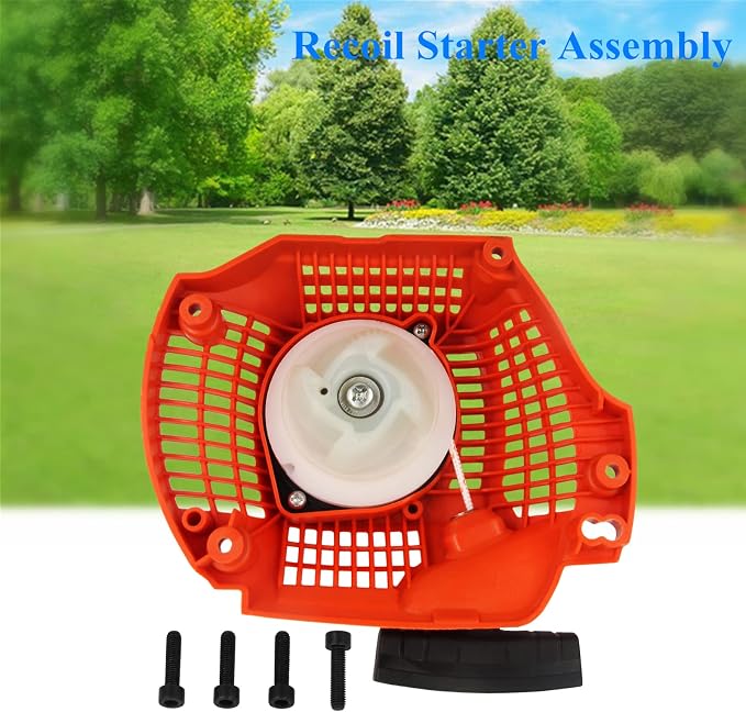 Recoil Rewind Pull Starter Assembly 504597002 for Husqvarna 135 140 435 435E 440 440E Chainsaws