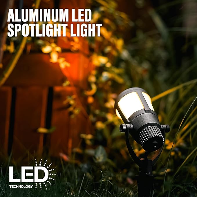 Malibu Prominence LED Floodlight LED Low Voltage Landscape Lighting Outdoor Spotlight Waterproof Lighting for Driveway, Yard, Lawn, Flood, Garden, Outdoor Lighting 8418-2606-01