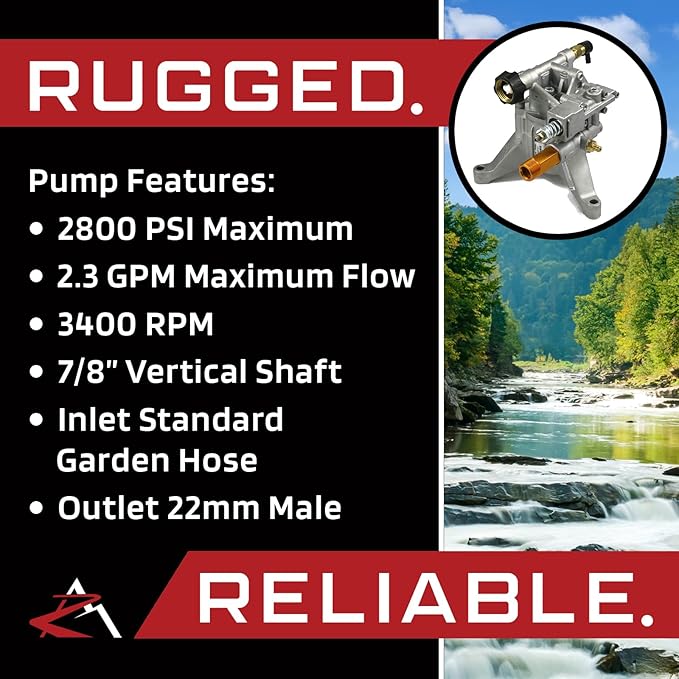 The ROP Shop Pressure Washer Pump & Spray Kit for AR SRMW24G28EZSX Briggs & Stratton 202274GS