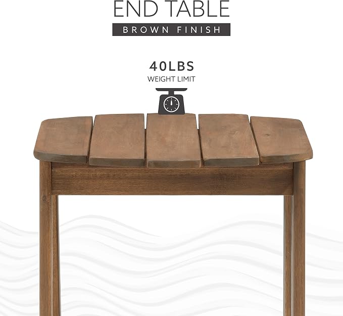 Linon Adirondack End, Teak Table,