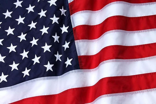This 3x5 ft American Flag For Outside, USA Flags Strongest, Longest Lasting, Heavy Duty Nylon, Embroidered Stars, Sewn Stripes, Brass Grommets Perfect for Outdoors! Premium US Flag