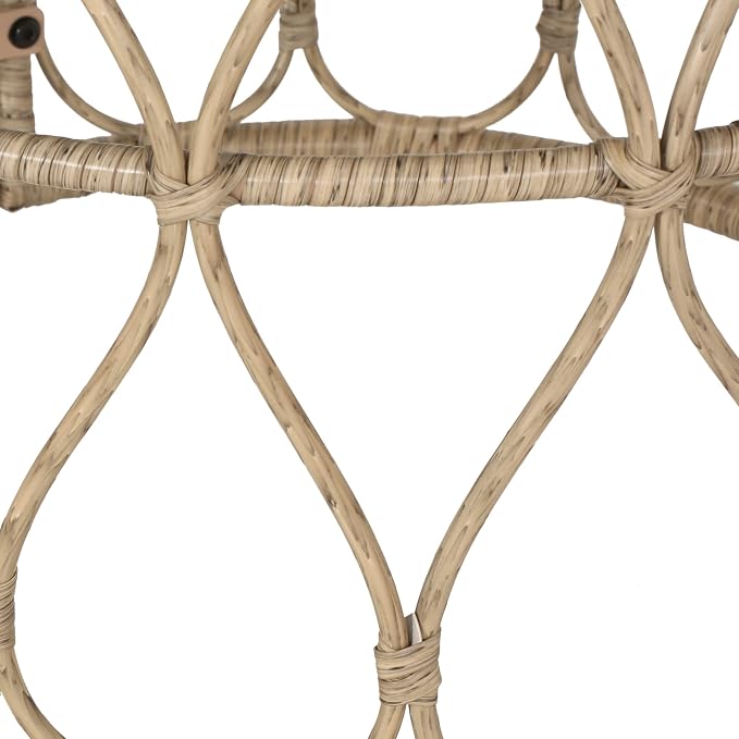 Bruce Outdoor Side Table - Wicker - Light Brown