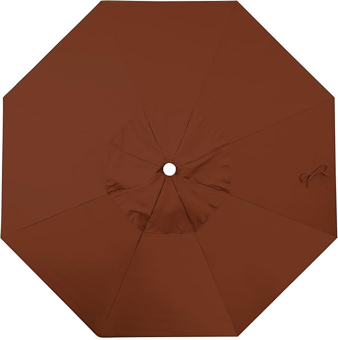 California Umbrella Replacement Canopy Cover in Pacifica Brick Umbrella, 7.5' Round