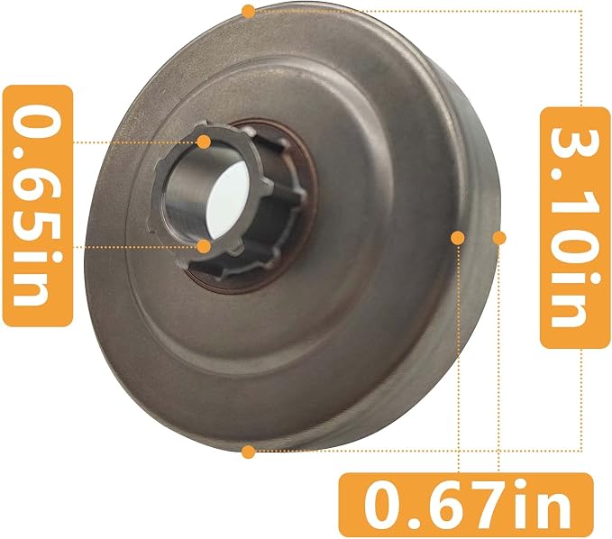 3/8 Clutch Drum Rim Sprocket Needle Kit for Stihl 044 046 MS440 MS460 MS361 MS362 MS441 MS461 Chainsaw 1128 007 1000