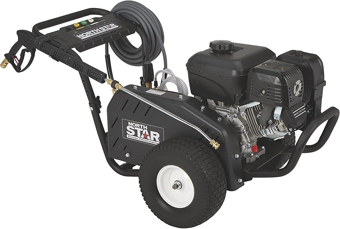 NorthStar Gas Cold Water Pressure Washer, 4000 PSI, 3.5 GPM, NorthStar Engine, Belt Drive