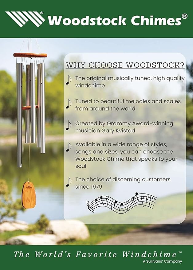 Woodstock Wind Chimes Encore Water Bell Fountain (14") Brass Serenity Bells Black Bowl for Indoor Home Garden Décor Christmas/Hanukkah Gifts (WEWBF)