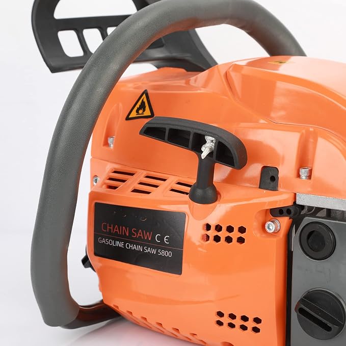 Gas Chainsaw, 58CC Top Handle 20 Inch Gasoline Chainsaw for Craftsman Wood Cutting, Handheld Cordless Gas Powered Petrol Chain Saws for Forest, Wood, Garden and Farm Cutting Use