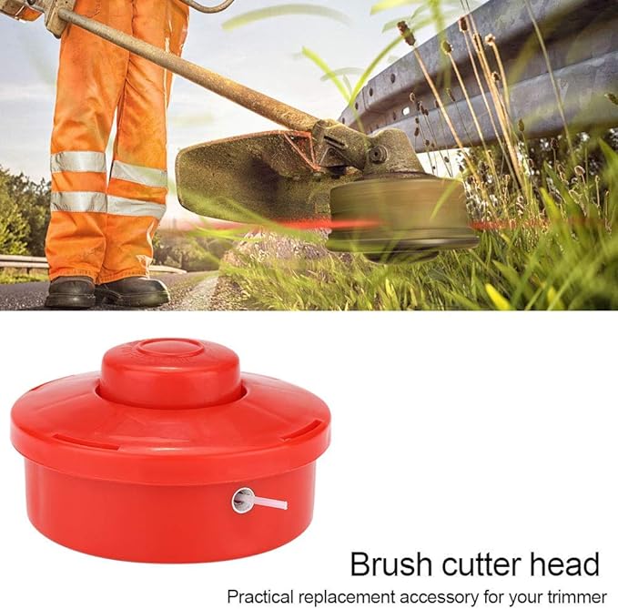 3PCS Mower Trimmer Head Universal, Grass Trimmer Heads Replacement, Garden Mower Brush Cutter Head Accessory for Grass Trimmers, Plastic 10.5cm