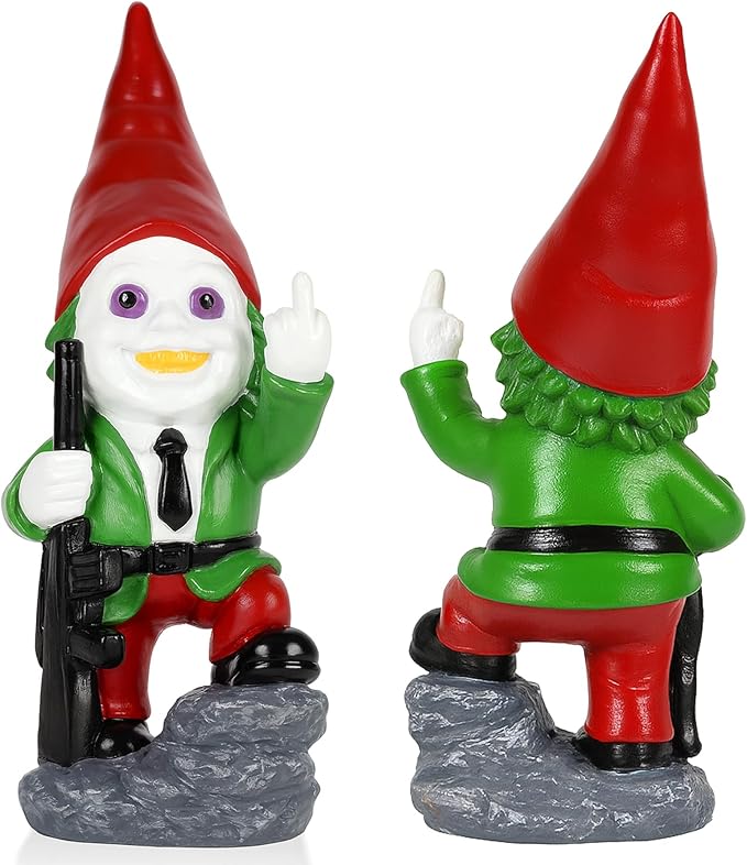 SPINNDO Horror Decor Middle Finger Gifts Garden Decor Gnomes Garden Statues