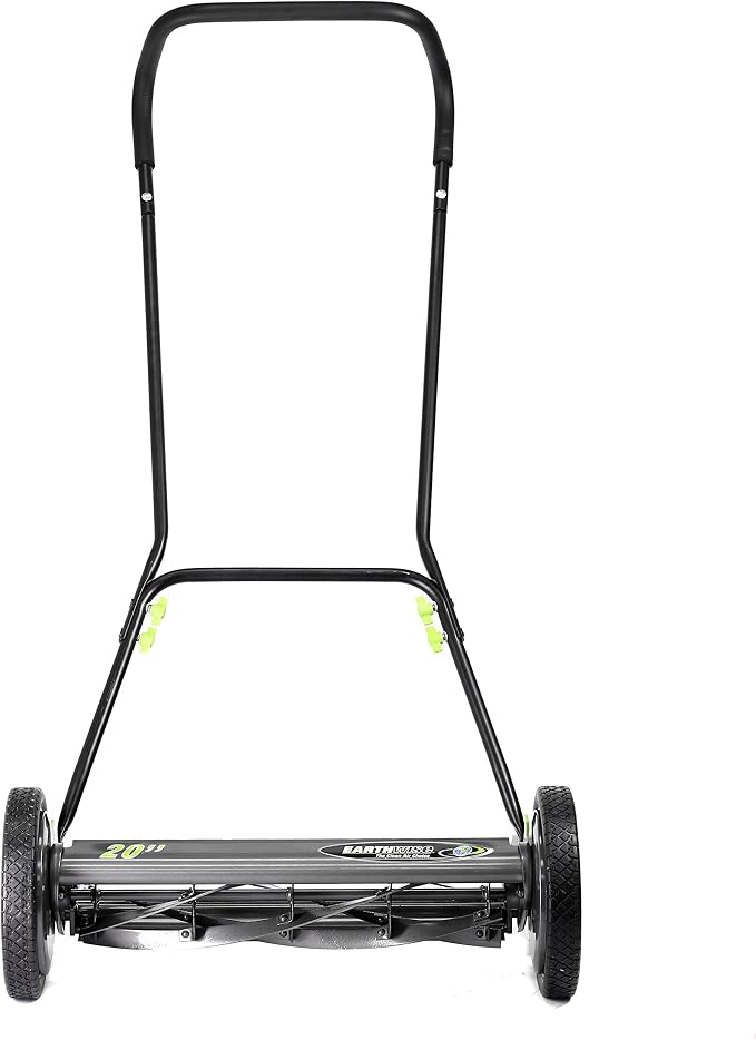 Earthwise 2001-20EW 20-Inch 5-Blade Push Reel Lawn Mower, Grey