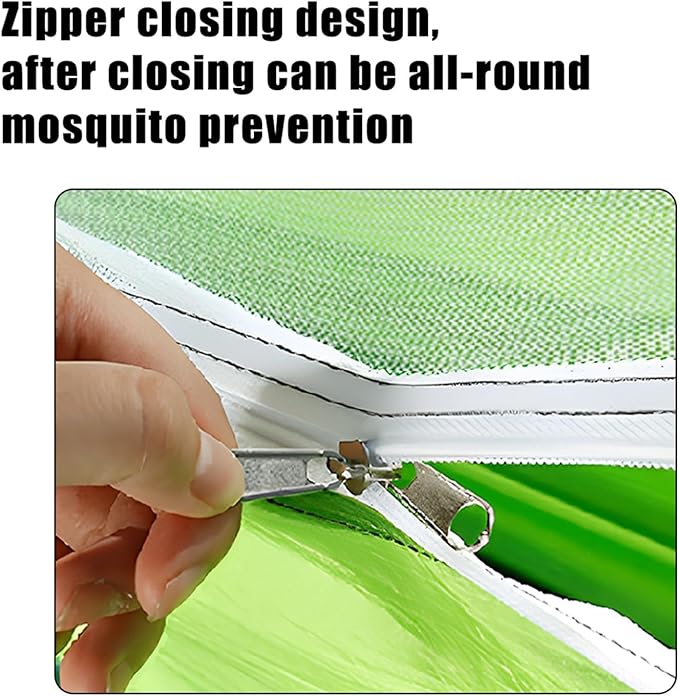 Hammock. Hanging Bed Go Swing Portable Outdoor Camping Hammock with Mosquito Net Tourist Sleeping Hammock .Hammocks for Outside(Dark Green)