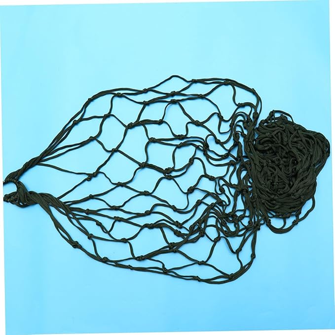 Nylon Mesh Hammock Rope Thickened Sleeping Swing for Outdoor Camping Hiking and Relaxation Army Green Lightweight and Portable