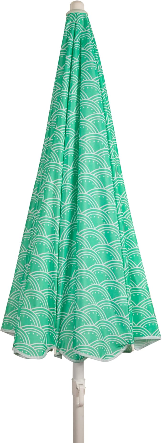 PICNIC TIME 5.5 Ft Portable Beach Umbrella, Lightweight UV Protection Sunshade with Tilt Pole & Carry Bag, Outdoor Canopy Umbrella for Beach, Sand, Pool, Patio, Camping, Travel, or Backyard Shade, (Mermaid Teal)
