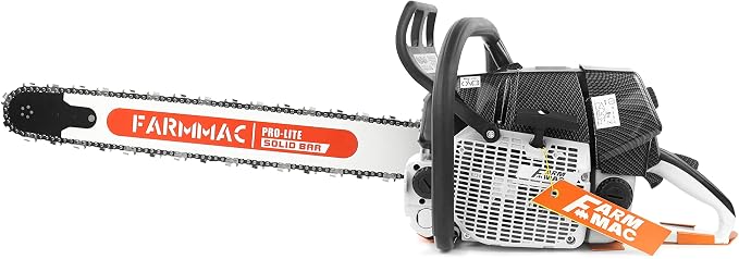 F660VW 28Inch Professional Gas Chainsaw, 92CC Chainsaw with Alloy Bar & Chain, 6.4HP Heavy-Duty Engine, Compatible with MS660 & G660 Professional Chain Saw for Large-Scale Felling, Cutting