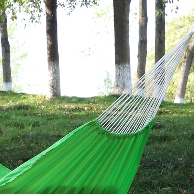 Portable Polyester Hammock Outdoor Camping Multifunctional Lightweight Portable Easy to Install Tree Hanging Hammock Comfortable(Rojo)