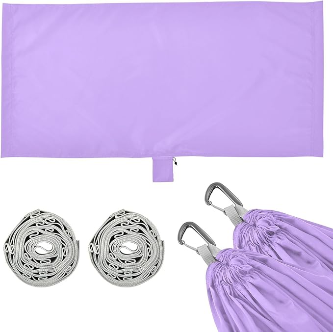 Purple 330lb Capacity Outdoor Hammock with Hanging Rope Hanging Hammock for Outside Patio Garden hamacas para adultos con soporte