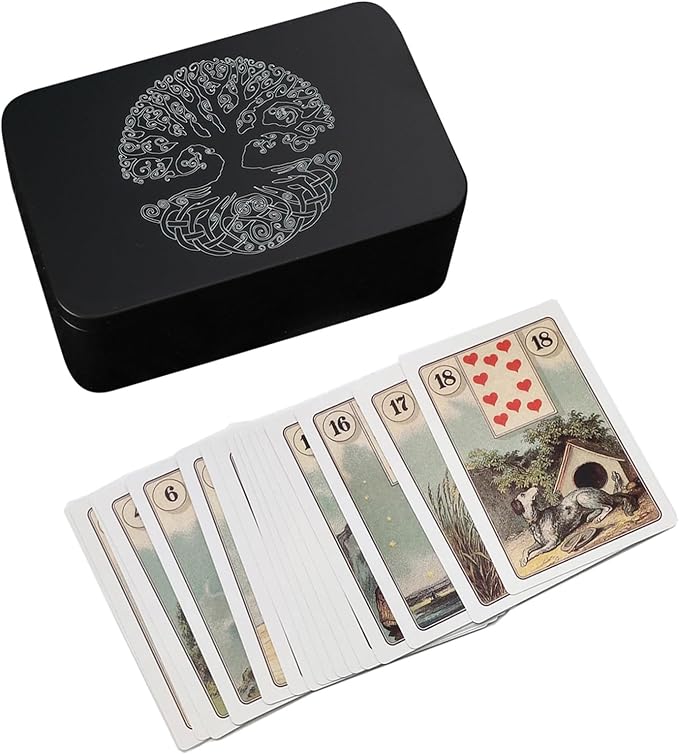 Rectangle Metal Card Box Playing Tarot Container Jewelry Storage Case Packing Game Empty Cards Storage Boxes Tarot Card Case Holder Tarot Card Box Tarot Deck Holder Game Tarot Deck Boxes