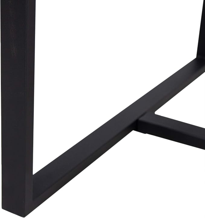 Christopher Knight Home Frieda Outdoor Modern Industrial Acacia Wood Bar Table, Teak Finish + Black