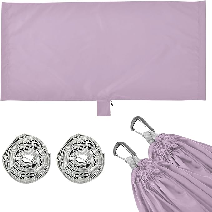 Purple 330lb Capacity Camping Hammock with Hanging Rope Fabric Hammock for Indoor Outdoor Patio hamacas para Deck