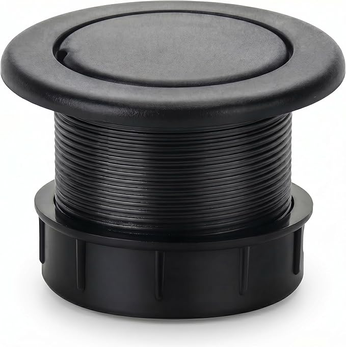 V TOWER Patio Table Umbrella Thicker Hole Ring Plug and Cap Set (Black)