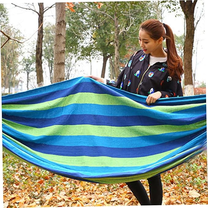 Milisten Outdoor Hammock Chair Hanging Swing Bug Net Camping Hiking Thicken Canvas