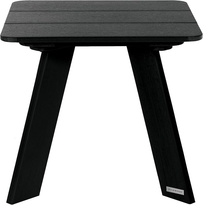 highwood Italica Modern Adirondack Side Table, Black