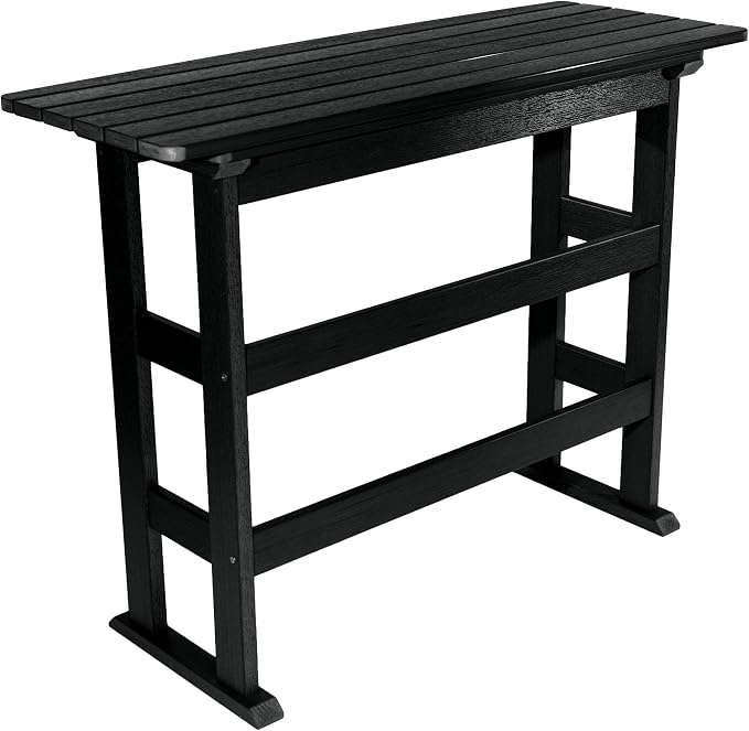 highwood AD-TBL-KS3-BKE Lehigh Bar Height Balcony Table, Black