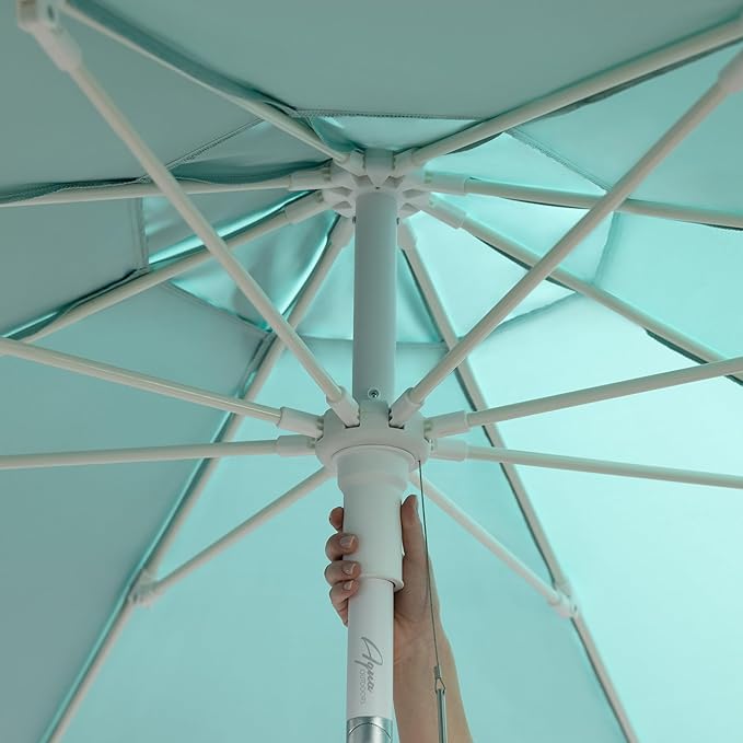 Aqua Outdoors Patio Umbrella – Heavy Duty, Wind-Stable, Adjustable Tilt & Height – Sun Shade for Pool, Deck, Backyard – Rust-Free Frame – Easy Assembly